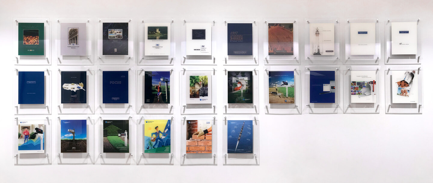Wall of National Retail Properties' Annual Reports Through the Years